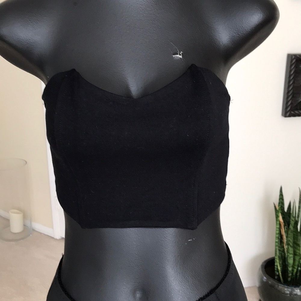 Black stretch Bustier